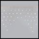 Tenda 420xh70 cm 186 Led SuperBright flashled prolungabile bianco classic caldo cavo bianco