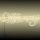 Insegna natalizia Merry 106 x h 32 cm, neon bifacciale, led bianco classic