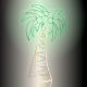 Decorazione luminosa Palma h 120 cm, neon bifacciale, led bianco classic e verde