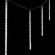 Catena 10 m 10 Lightfall Led h 50 cm effetto neve bianco ghiaccio freddo - cavo trasparente