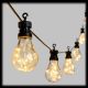 Catena luminosa 10,5 mt, 20 lampadine party light, 200 microled, bianco caldo classic