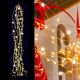 Cascata di luci 300 microled, 15 stringhe da 1,20 m, flashled, bianco classic