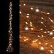 Cascata di luci 600 microled, 15 stringhe da 2,20 m, flashled, bianco traditional
