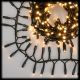 Catena luminosa 4 m cluster, 200 maxiled, flashled, bianco classic