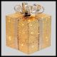 Pacco regalo H1,5cm 40 led a luce fissa|Batteria timer. Bianco caldo