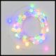 Catena luminosa decorata 100 minisfere Ø10mm|100 microled multicolor