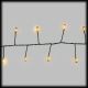 Catena di luci 20m, 1000 microled con memory controller, bianco caldo
