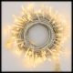 Catena 24 m serie SMART CONNECT, cavo trasparente, 600 led reflex bianco caldo