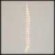 Cascata di luci 300 microled, 15 stringhe da 1 mt, bianco caldo flashled diamond