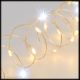 Catena 20 m 400 microled, metal silver, flashled diamond bianco caldo e freddo
