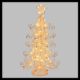 Albero luminoso in metallo rame H35 cm|55 microled bianco caldo