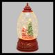 Decorazione in vetro con Albero e Babbo Natale