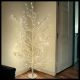 Albero luminoso bianco, h 120cm, 330 microled flashled, bianco caldo