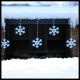 Ice Light 325xh115cm con 14 fiocchi di neve, 420 SMD Led, bianco ghiaccio