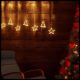 Ice Light 475xh115cm con 20 decorazioni stelle e alberi, 560 SMD Led, bianco caldo con controller