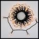 Catena solare 5 m, 50 sfere cherry plastica trasparente, led bianco caldo