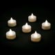 Set 6 candeline Tea Light a batteria effetto fiamma led bianco classic