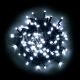 Catena luminosa 100 minilucciole led con controller bianco ghiaccio freddo