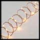 Catena di luci 20 m, 400 microled memory controller, metal copper, bianco classic