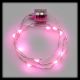 Collana luminosa 10 Microled a batteria luce fissa pink