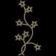 Decorazione luminosa di Natale laterale Starry Sprig - 120 x 260 cm