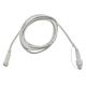 CAVO PROLUNGA BIANCO IP44 LUNGHEZZA 2,5 M - CON CONNETTORI MASCHI E FEMMINA IP44 - CARICO MASSIMO 1500W