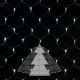 Decorazione rete di luci per albero di natale 195 led con controller bianco ghiaccio illuminata