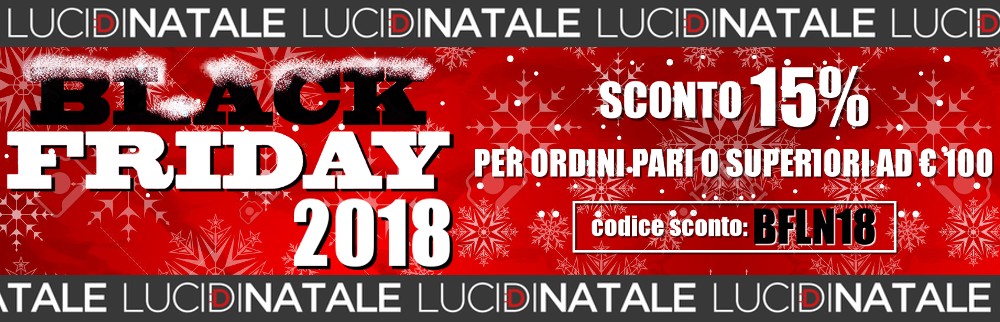 Settimana del black friday sconti pazzeschi per le luci di natale