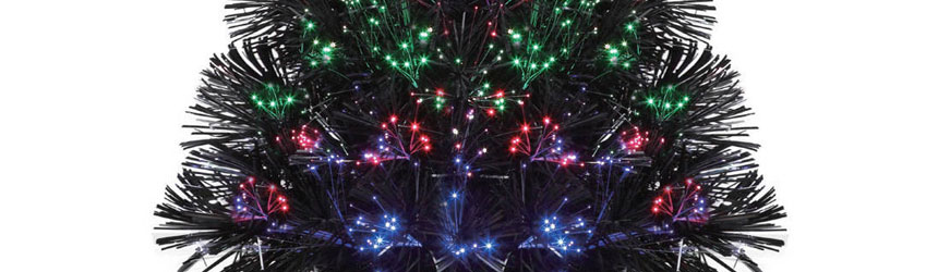 Alberi di Natale a fibre ottiche
