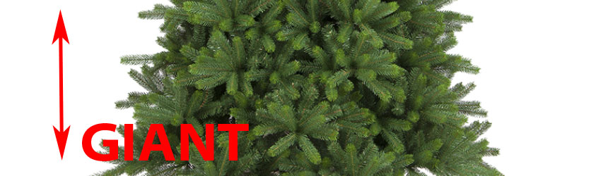 Alberi di Natale professionali in pvc - alti - di grandi dimensioni