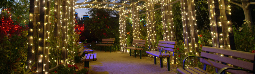 Luci di Natale per il giardino