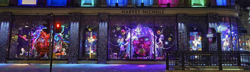Luci di Natale per esposizioni e showroom