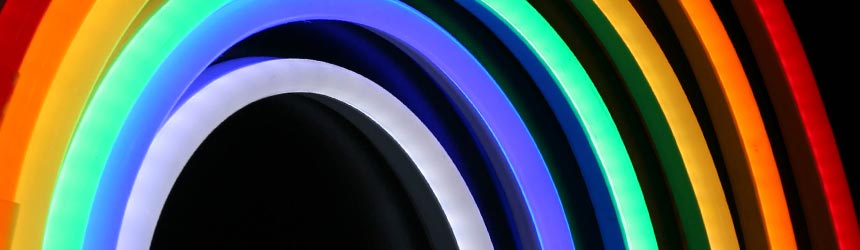 Luci in tubo luminoso led bifacciale flex