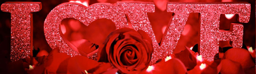 Luci e decorazioni di San Valentino