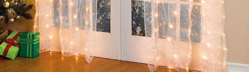 Tende luminose di Natale