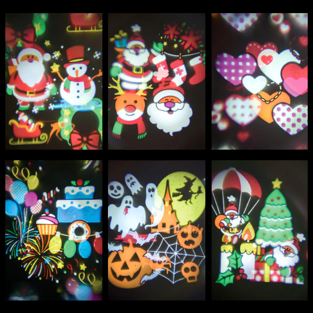 Proiettore Luci Di Natale Visto In Tv.Set 6 Diapositive Colorate Per Proiettore Oscar A Soggetti Intercambiabili